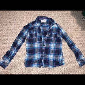 aeropostale plaid long sleeve shirt size M